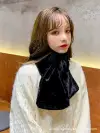 This winter Korean student scarf is made of faux Harajuku fur and rex rabbit fur. It is white and soft, providing warmth for girls Specification image